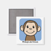 Apen zijn vrienden magneet (Voorkant / Achterkant)