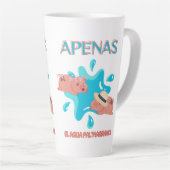 "Apenas el agua pal marrano" varken citaat Latte Mok (Rechterhoek)