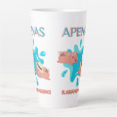 "Apenas el agua pal marrano" varken citaat Latte Mok (Voorkant)