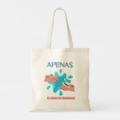 "Apenas el agua pal marrano" varken citaat Tote Bag (Achterkant)