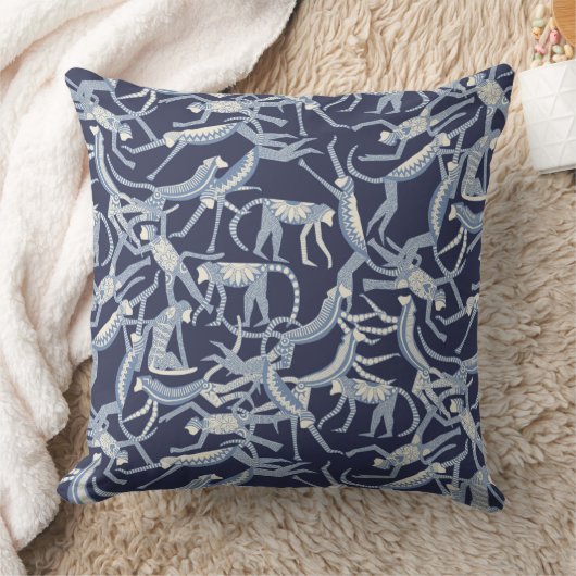 apenblauw kussen (Deken)