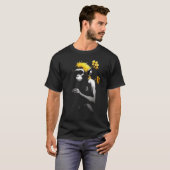 Apenbloem Primat Dier Chimpansee Zoo Monkey T-shirt (Voorkant volledig)
