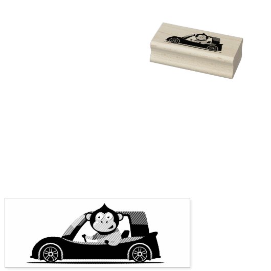 Apenchauffeur Rubberstempel (Gestempeld)