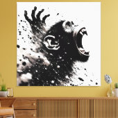 apenexplosie canvas afdruk (Insitu (Woonkamer))