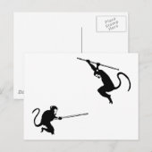 apengevecht briefkaart (Voorkant / Achterkant)