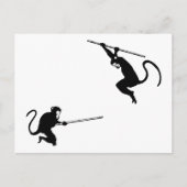 apengevecht briefkaart (Voorkant)