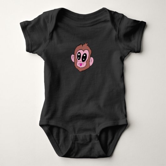 Apengezicht Baby Top (Voorkant)