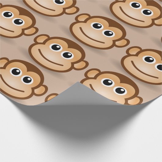 Apengezicht - inpakpapier (Hoek)