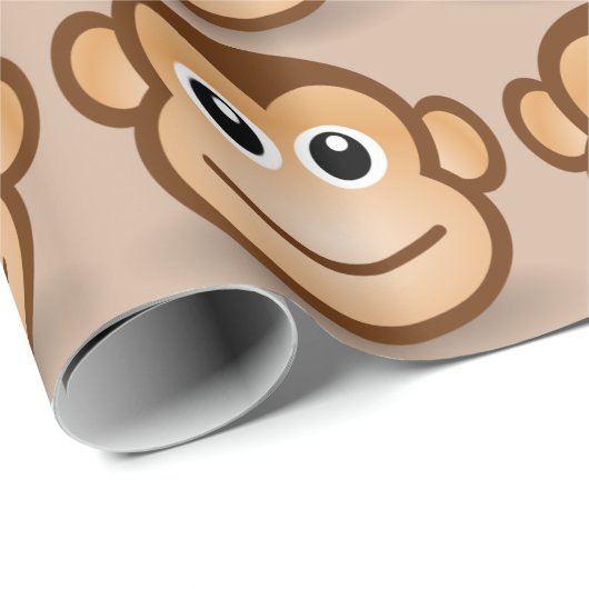 Apengezicht - inpakpapier (Rol Hoek)