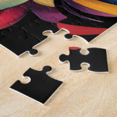 Apengezicht met juwelenmanen legpuzzel (Zijkant)