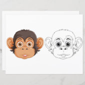 Apenhoofdkleurplaat (Voorkant / Achterkant)