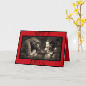 Apenkaart voor jubileum kaart (Gele Bloem)