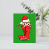 apenkerstmis feestdagenkaart (Staand voorkant)