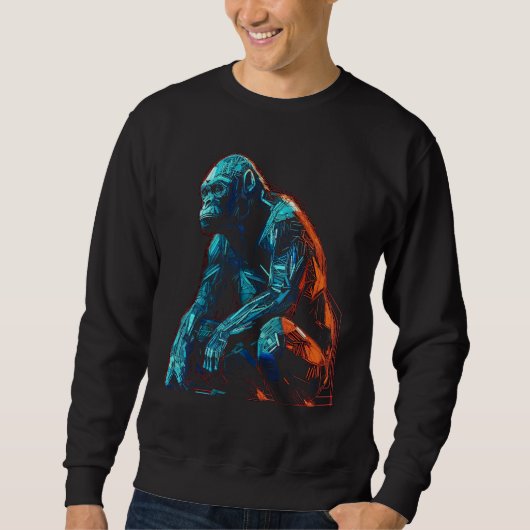 Apenkunst - dierentuin kunst gorilla trui (Voorkant)