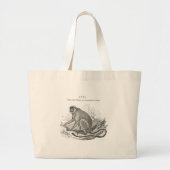 apenkunst uit de jaren 1800 grote tote bag (Voorkant)