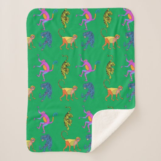 apenmantel sherpa deken (Voorkant)