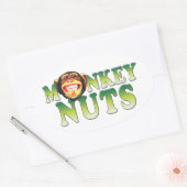 Apenmoeren Ovale Sticker (Envelop)