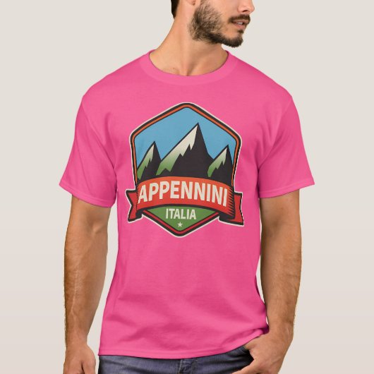 Apennijnen Bergen Italië Actief T-shirt (Voorkant)