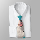 Apennine Wolf Mozaïek Kleurrijk Aangepast Patroon Stropdas (Gebonden)