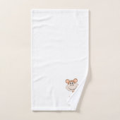 Apenontwerp met monogram bad handdoek (Handdoek)