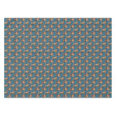 Apenpatroonontwerp Blauw  Tafelkleed (Voorkant (Horizontaal))