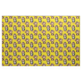 Apenpatroonontwerp Geel Stof (Fat Quarter)