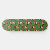 Apenpatroonontwerp Groen  Persoonlijk Skateboard (Horizontaal)