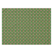 Apenpatroonontwerp Groen Tafelkleed (Voorkant (Horizontaal))