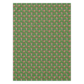 Apenpatroonontwerp Groen Tafelkleed (Voorkant)