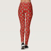 Apenpatroonontwerp Rood Leggings (Achterkant)