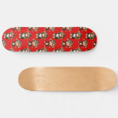 Apenpatroonontwerp Rood Persoonlijk Skateboard (Horizontaal)