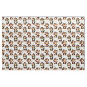 Apenpatroonontwerp Wit Stof (Fat Quarter)