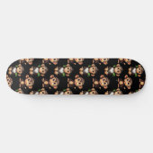 Apenpatroonontwerp Zwart Persoonlijk Skateboard (Horizontaal)