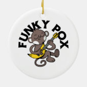 Apenpokken Funky Pox  Keramisch Ornament (Achterkant)