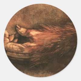 apenpoot ronde sticker