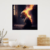 Apenposter Poster (Keuken)