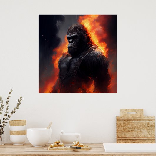 Apenposter Poster (Keuken)