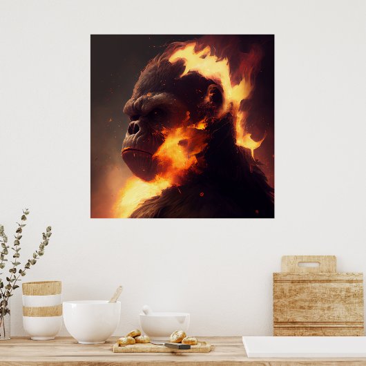 Apenposter Poster (Keuken)