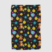 Apenstreken Patroon Golfhanddoek (Voorkant)