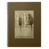 Apenstreken Verjaardag Van Groep Gepersonaliseerd Notitieboek (Voorkant)