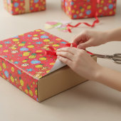 Apenstrekenpatroon Cadeaupapier