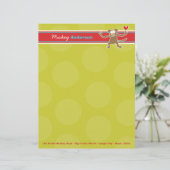 Apenstrip Pret Aangepaste Briefhoofd Papier (Staand voorkant)