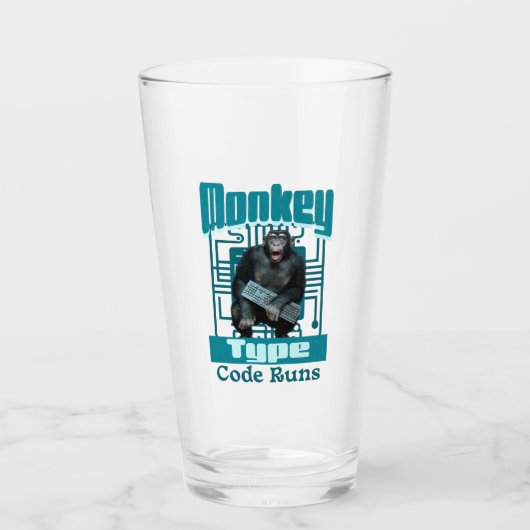 Apentype, code draait grappige full-stack ontwikke glas (Voorkant)