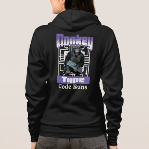 Apentype, code draait grappige full-stack ontwikke hoodie
