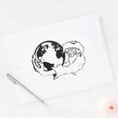 apenvisie ovale sticker (Envelop)