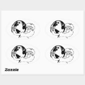 apenvisie ovale sticker (Vel)