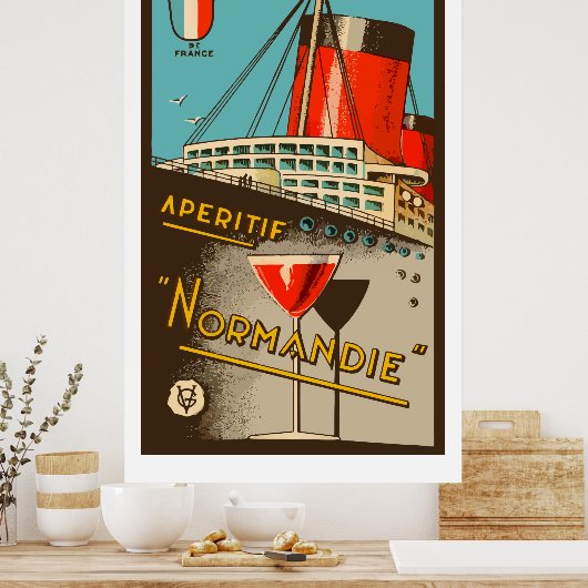 Apéritif NORMANDIE (Frankrijk) Poster (Keuken)