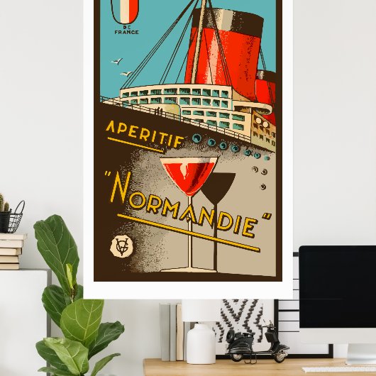 Apéritif NORMANDIE (Frankrijk) Poster (Thuiskantoor)