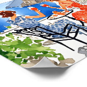 Aperitivo in de Waterverf van Amalfi Poster (Hoek)