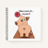 Apéro. (écrits en noir) notitieboek (Voorkant)